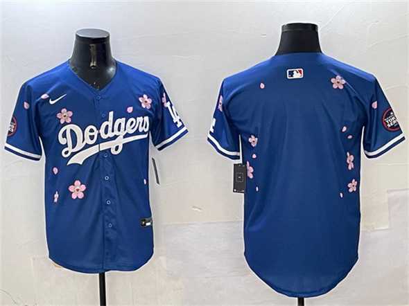 Mens Los Angeles Dodgers Blank Royal 2025 Tokyo Series Limited Stitched Jersey